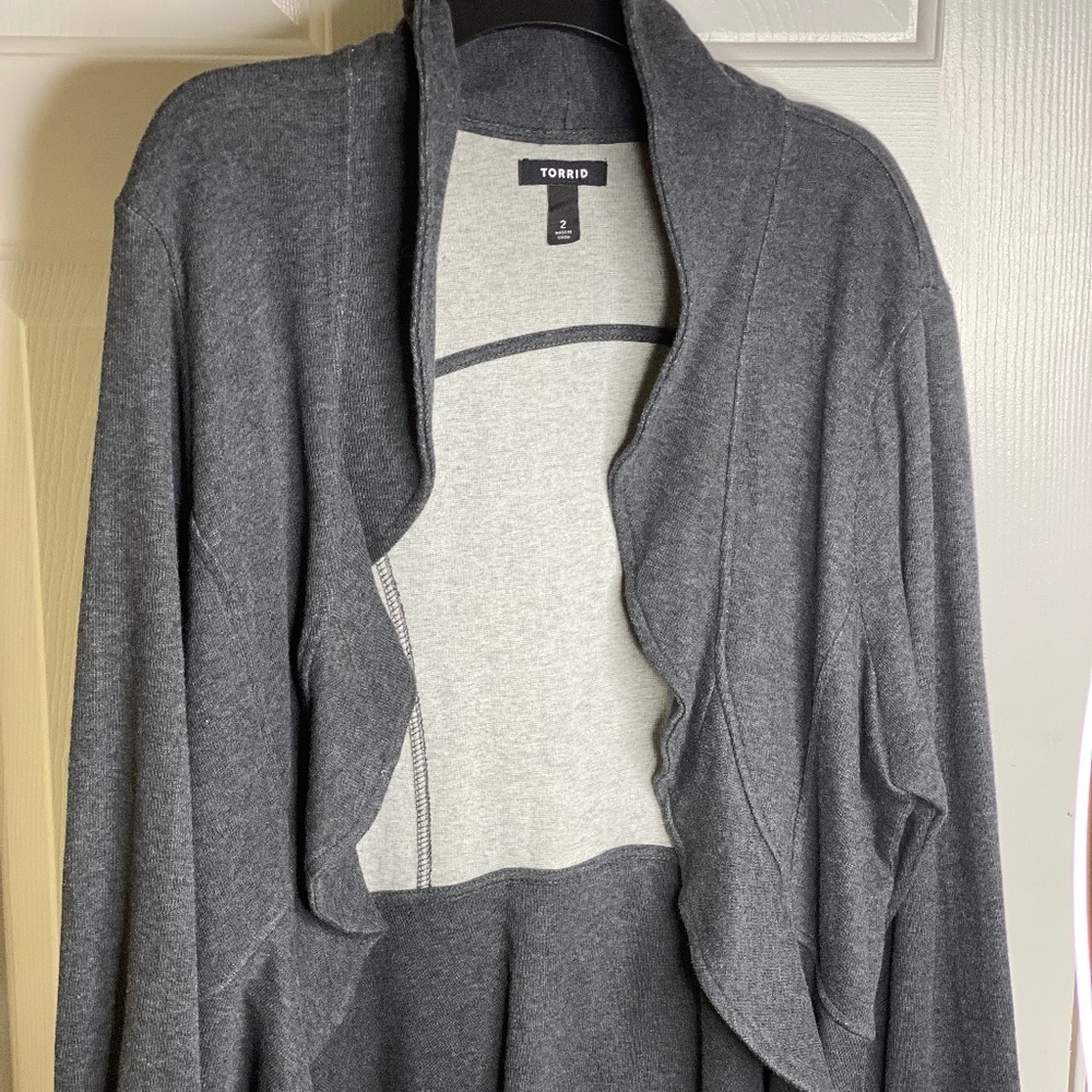 PEPLUM GRAY TORRID BLAZER
